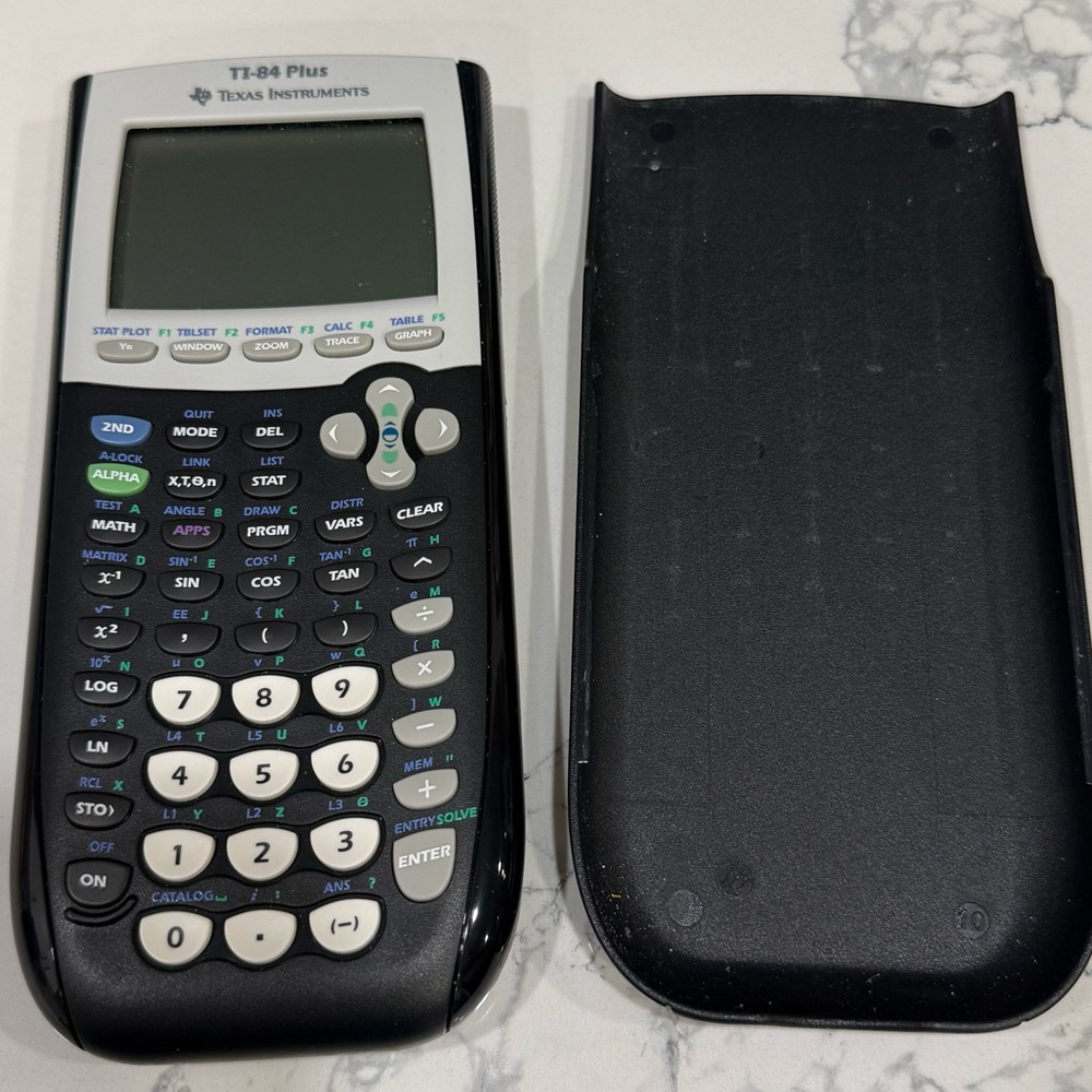 Texas Instruments TI-84 Plus Graphing Calculator - Black and White